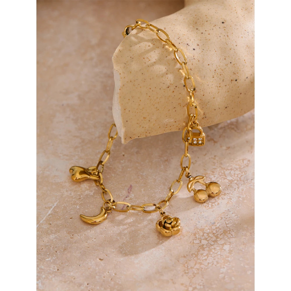 Sovict Celestial Bloom Charm Bracelet