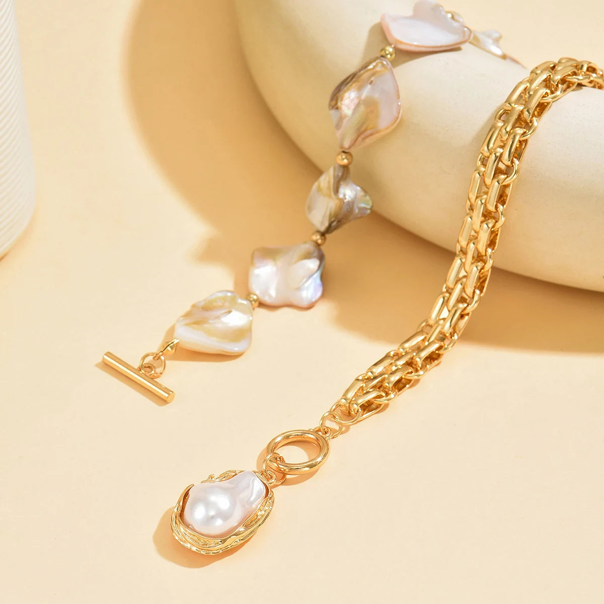 Sovict Baroque Pearl Link Choker