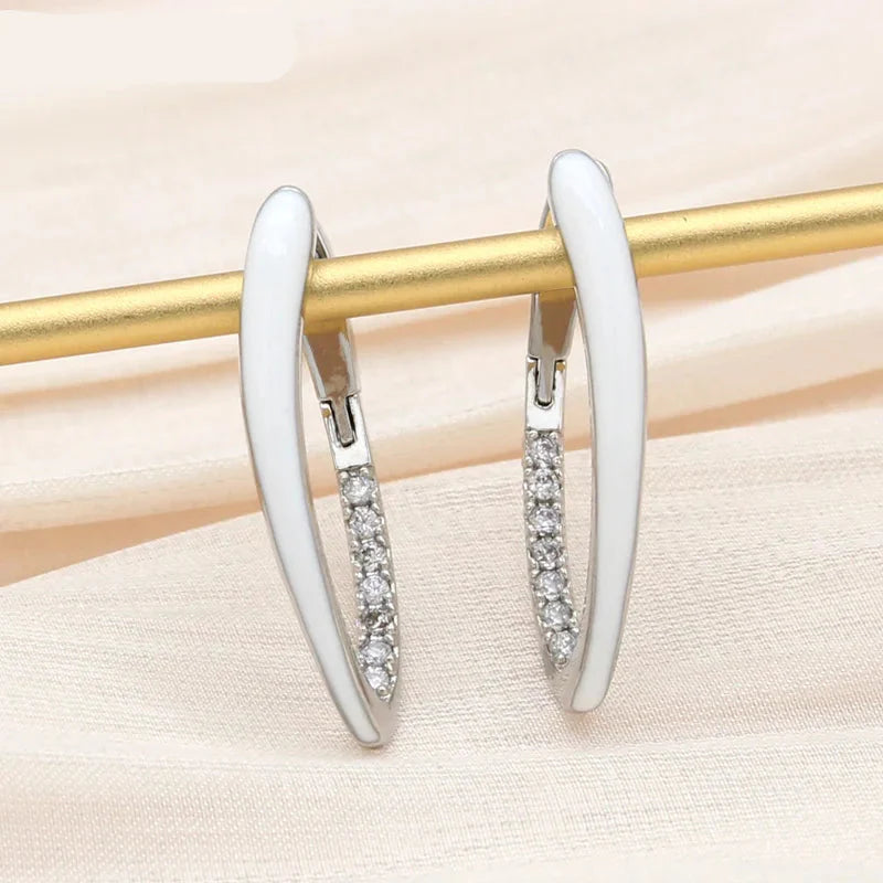 S&Z DESIGN New Fashion Gold Color Green Enamel