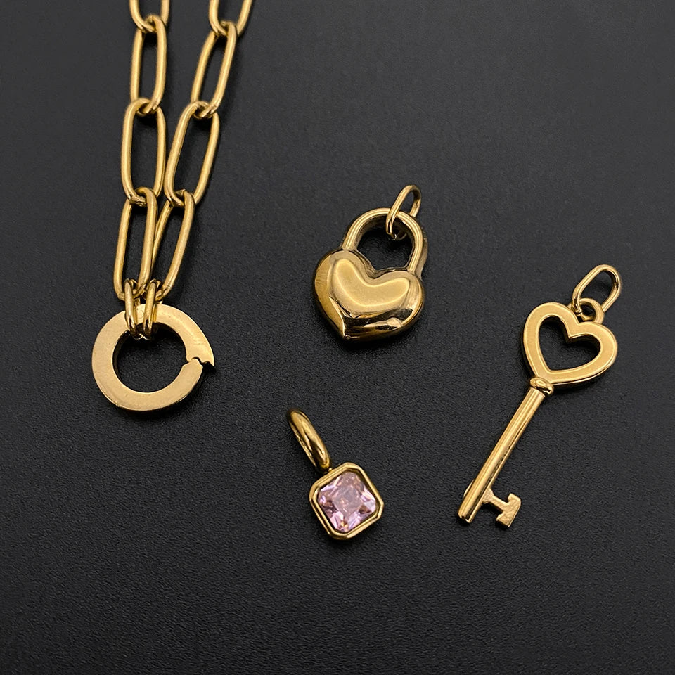 Sovict Heart Lock Key Bracelet