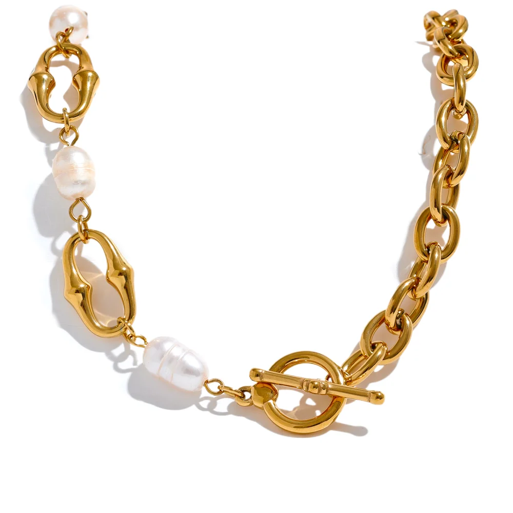 Sovict Pearl Link Toggle Bracelet